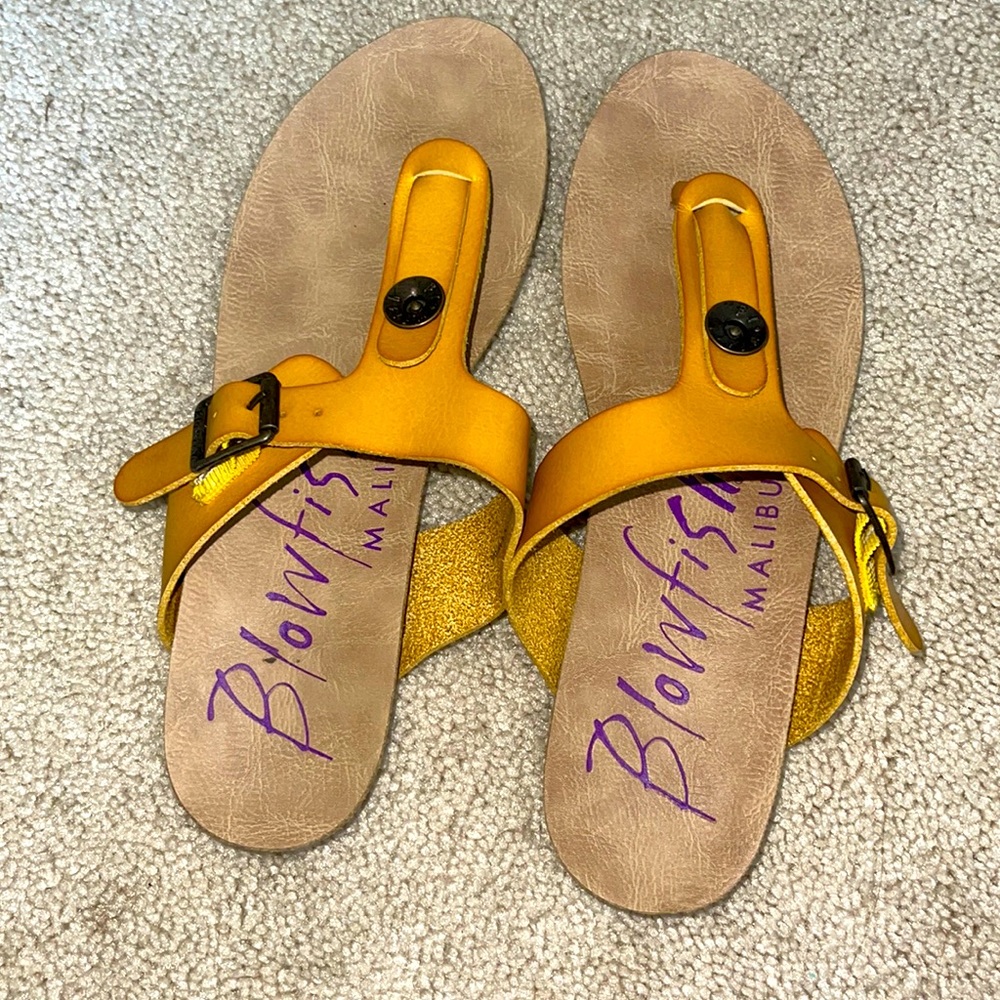 Yellow sandals